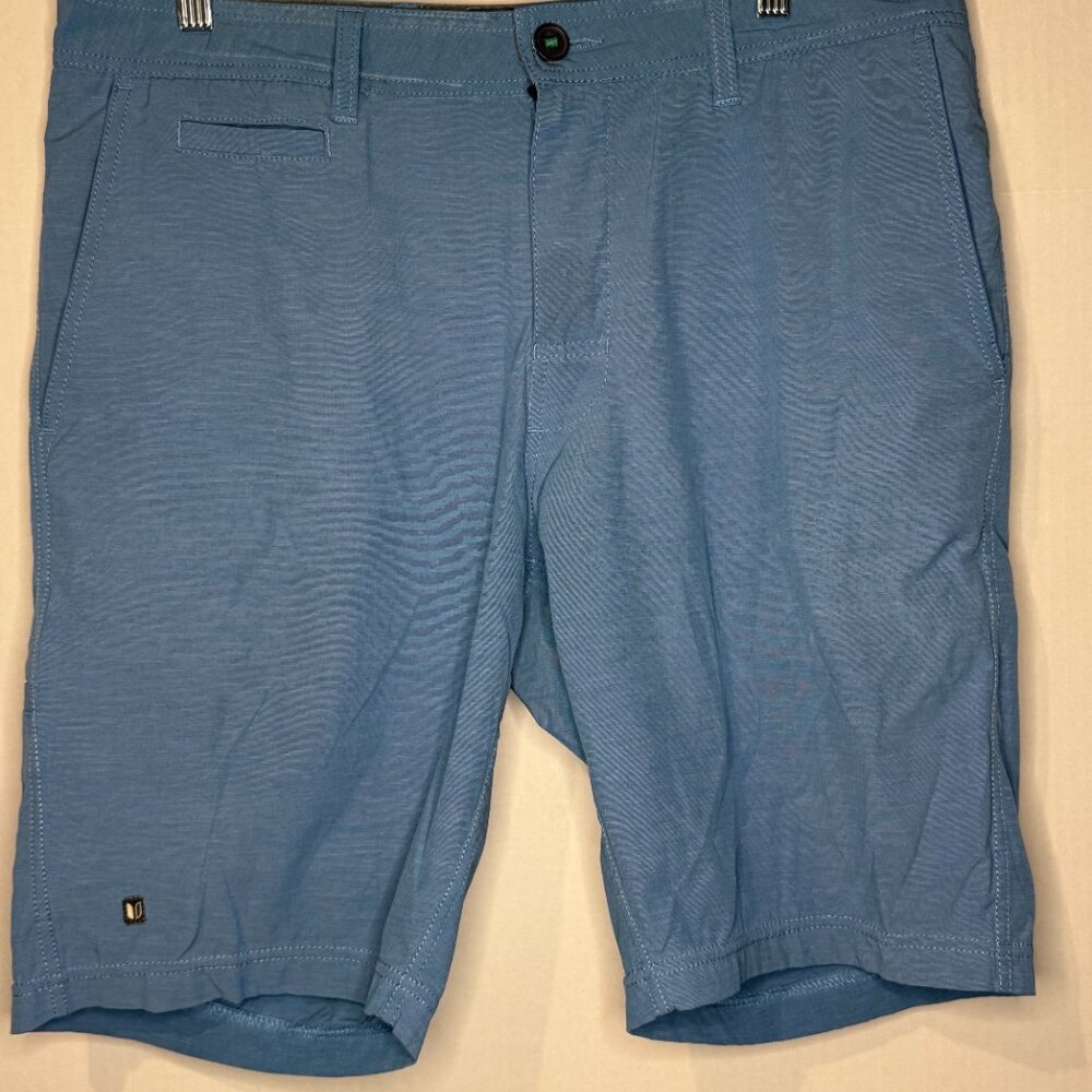 LINKSOUL Mens Solid Boardwalker Short – Light Blue, Size 34